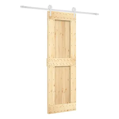 vidaXL Sliding Door with Hardware Set Interior Door Barn Door Solid Wood Pine