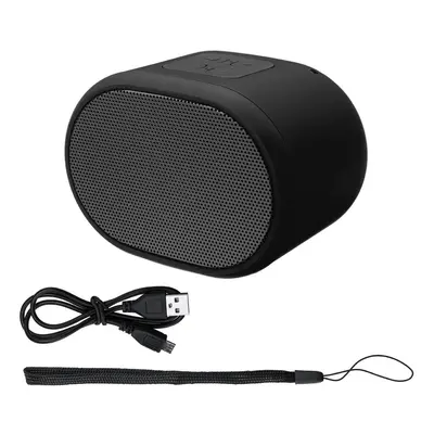 (Black) 1200mAh HIFI Sound Quality Built-in Microphone TF Card Slot Bluetooth 5.0 Stereo Portabl