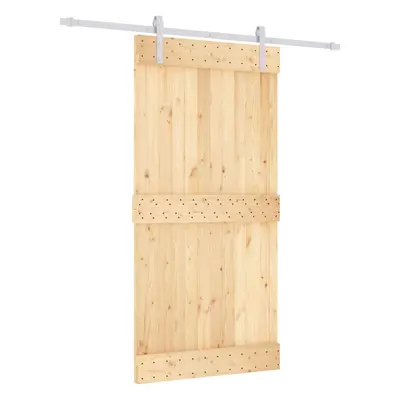 vidaXL Sliding Door with Hardware Set Interior Door Barn Door Solid Wood Pine