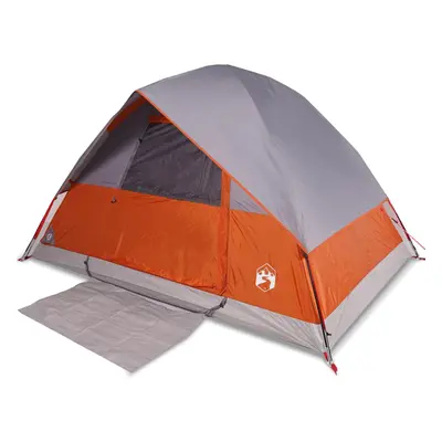 (Grey and orange, x x cm) vidaXL Camping Tent Dome 2-Person Lightweight Tent Dome Tent Blue Wate