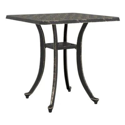 (bronze) vidaXL Garden Table Outdoor Table Patio Dining Table Bronze Cast Aluminium