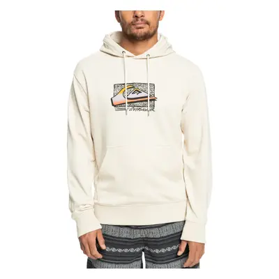 (S, Birch) Quiksilver Mens Retro Fade Pullover Sweater Sweatshirt Hoodie