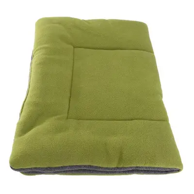 (Green, M) Pet Dog Crate Warm Cage Kennel Bed Mat Soft Cozy Cushion