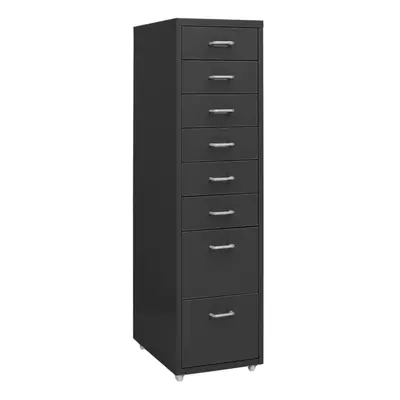 (anthracite, drawers) vidaXL Mobile File Cabinet Metal Storage Filing Cabinet Multi Colours/Mode