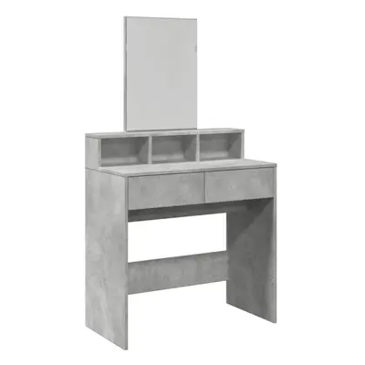 (concrete grey) vidaXL Dressing Table with Mirror Cosmetic Table Vanity Desk Makeup Table