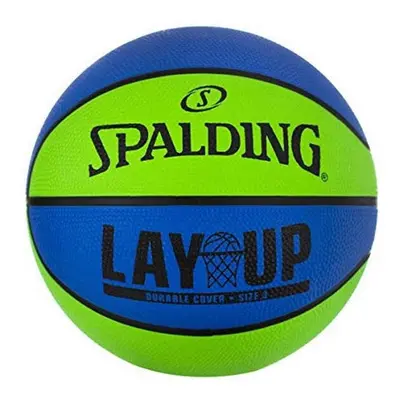 Spalding Sports Div Russell in. Lay-Up Mini Outdoor Basketball, Blue & Green