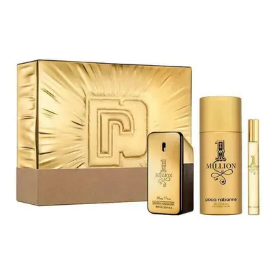 3pc Paco Rabanne Million Eau De Toilette Gift Set