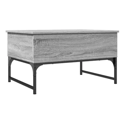 vidaXL Coffee Table End Table Sofa Table Grey Sonoma Engineered Wood and Metal