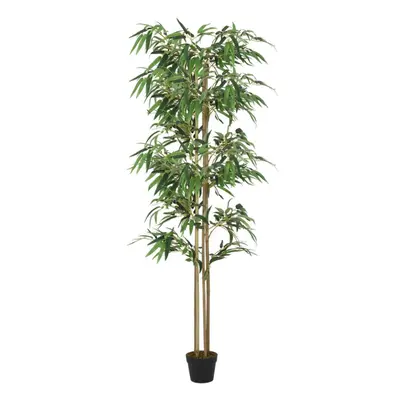 (round, cm) vidaXL Artificial Bamboo Tree Fake Plant Artificial Plant Leaves Green