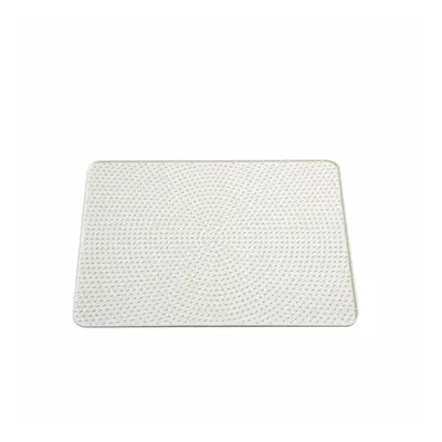 (White) Cat Litter Pad Silicone Material Waterproof White Pet Mat