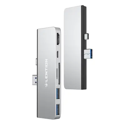 (Silver) in USB-C Hub Docking Station Adapter