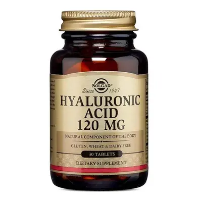 Solgar Hyaluronic Acid 120mg Dietary Supplements 30's Tablets Gluten-Free Sugar-Free