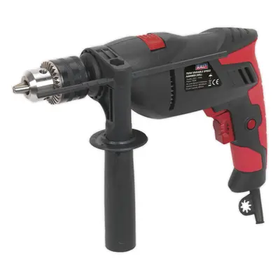 750W Heavy Duty Hammer Drill - 13mm Chuck - Variable Speed - Reverse Controls