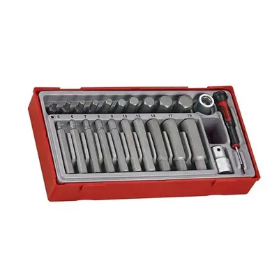 Teng TTHEX23 TTHEX23 Piece Metric Hex Bit Socket Set