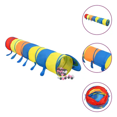 (multicolour 2) vidaXL Children Play Tunnel with Balls cm Polyester Tent Multi Colours