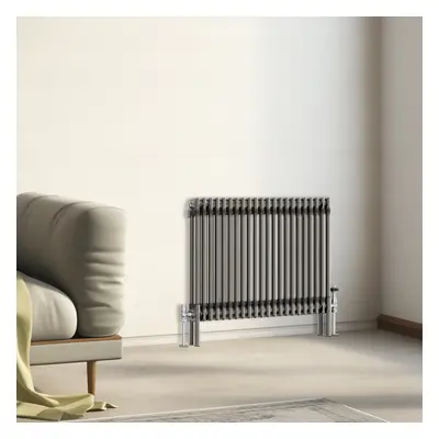 (600x1010mm - Column) Traditional Cast Iron Style Radiator Raw Metal Central Heating Column