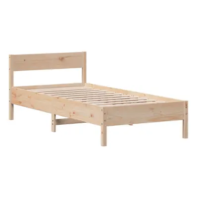 (100 x cm) vidaXL Bed Frame with Headboard Bedstead Bed Base 120x200 cm Solid Wood Pine