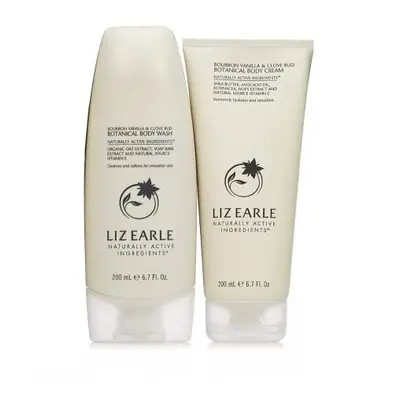 Liz Earle Bourbon Vanilla & Clove Bud Body Wash & Body Cream (200ml) Gift Set