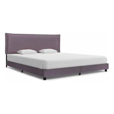 vidaXL Bed Frame Taupe Fabric 160x200cm Upholstered Double Bedroom Furniture