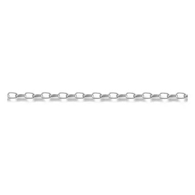 (20) Jewelco London Unisex Solid 9ct White Gold Diamond Cut Belcher 1.4mm Gauge Pendant Chain Ne