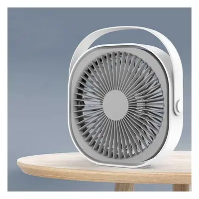 (White, Type A) inch Small Desktop Fan Cooling Fan Gear Wind Speed Low Noise for Home Office Car