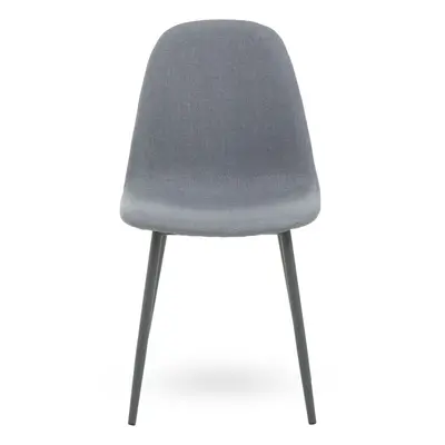 Premier Housewares Salford Dining Chair with Grey Powder Legs