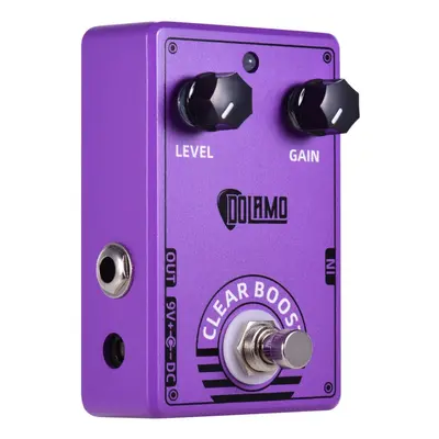 Clear Boost Guitar Effect Pedal Purple Effects True Bypass for Electric