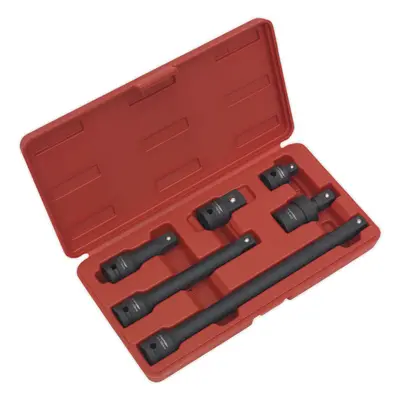 6 Piece Impact Adaptor & Extension Bar Set - 1/2" Sq Drive - Universal Joint