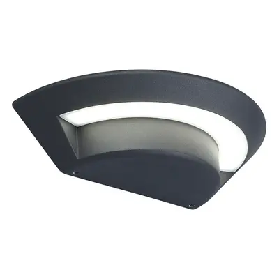 Outdoor IP54 Wall Light Sconce Graphite Finish LED 7W Bulb Outside External