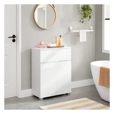 VASAGLE Bathroom Cabinet, Sideboard Cabinet, with Drawer, Doors, Adjustable Shelf, for Hallway, 