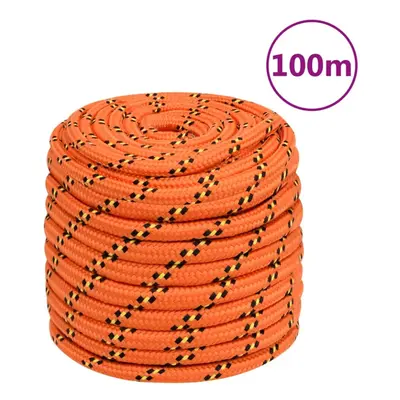 (orange, mm/ m) Marine Rope Dock Coil Boat Line Polypropylene Rope Multi Sizes Multi Colours