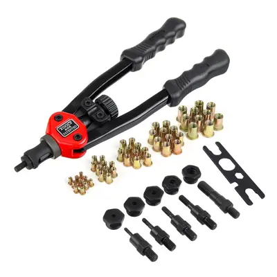 (Set 2: 60Pcs BT605) Premium Easy Automatic Rivet Tool Set Dual-hand Manual Rivet Nut Tool Set