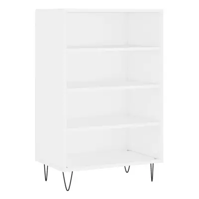 (white) vidaXL Highboard Sideboard Cupboard Side Cabinet Sonoma Oak Engineered Wood