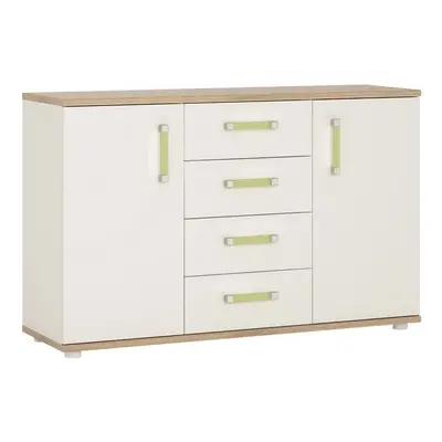 4 KIDS Door Drawer Sideboard with Lemon Handles