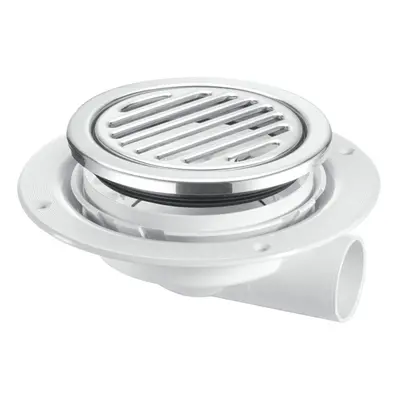 McAlpine USG3-R125SS Untrapped Gully with 1Â½" Horizontal Outlet and Round Tile