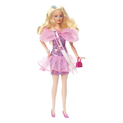 Doll, Curly Blonde Hair, 80s-Inspired Prom Night, Barbie Rewind Series, Prom Queen, Nostalgic Co