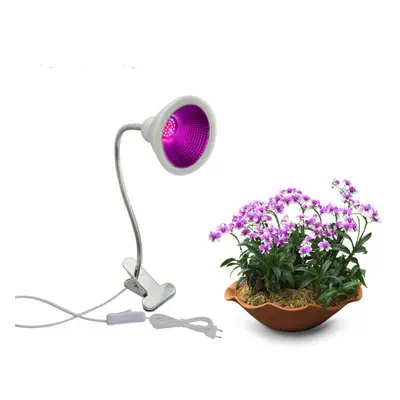 12W Garden Greenhouse LED Grow Light Single-head Clamp Plants Growth Lamp Flexible Gooseneck Lig