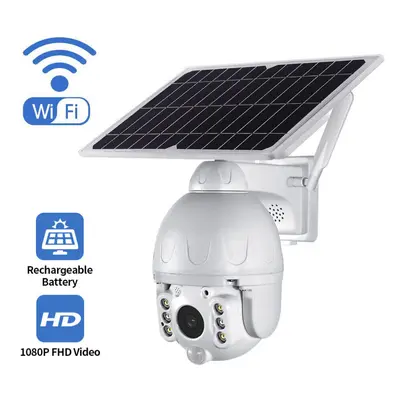 (WIFI) 4G/Wifi Low Power Solar Camera 1080P HD Two-way Audio Voice Alarm Solar Panel Outdoor Mon