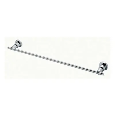 Slim Single Towel Rail on Pedestals Concealed Fix 70mm Proj Polished Chrome