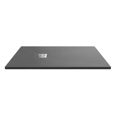 1400mm x 800mm Premium Slimline Rectangular Shower Tray - Slate Grey