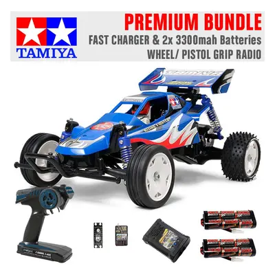 TAMIYA RC Rising Fighter Buggy 1:10 Premium Wheel Radio Bundle