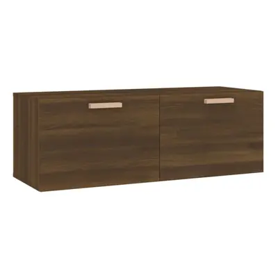 (Brown oak) vidaXL Wall Cabinet Hanging Storage Cabinet Wall Cupboard Engineered Wood