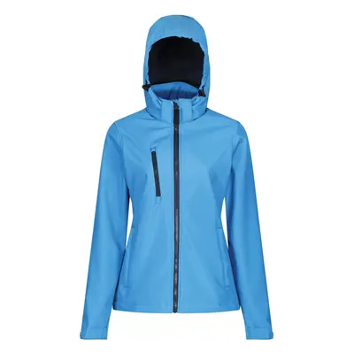 (16 UK, French Blue/Navy) Regatta Womens/Ladies Venturer Layer Membrane Soft Shell Jacket