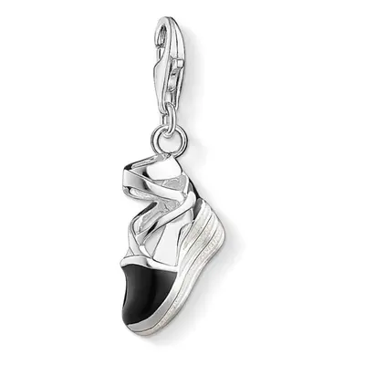 Thomas Sabo Sterling Silver Black Wedge Shoe Charm 1352-007-11