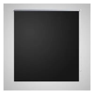 vidaXL Roller Blind Blackout 120x175cm Black Daynight Window Drape Sunscreen