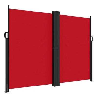 (red, x cm) vidaXL Retractable Side Awning Outdoor Privacy Screen Balcony Sunshade Shelter