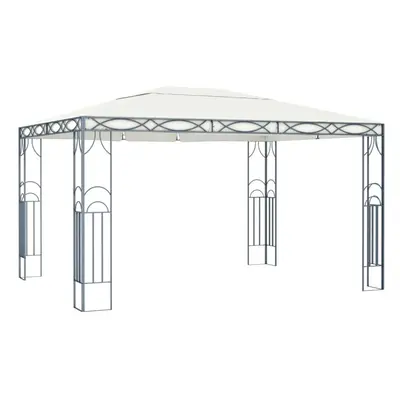 vidaXL Gazebo 400x300cm Cream Party Tent Canopy Marquee Pavilion Shelter Shade