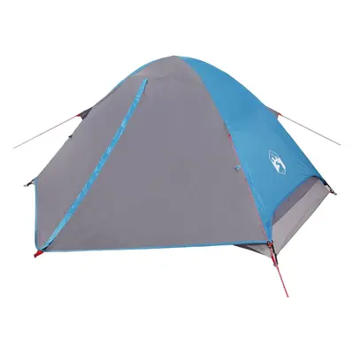 vidaXL Camping Tent Dome 4-Person Lightweight Tent Dome Tent Blue Waterproof