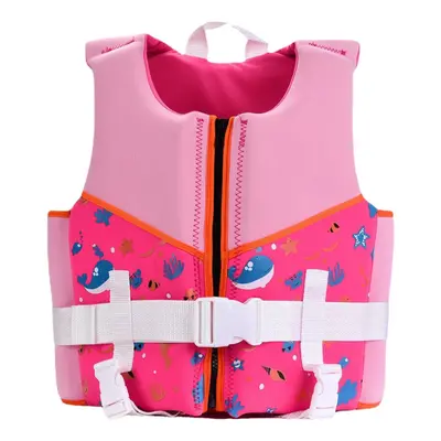 (Pink, M) Children Kids Swim Floatation Vest Life Jacket Safety Swimming Buoyancy Float Aid Jack