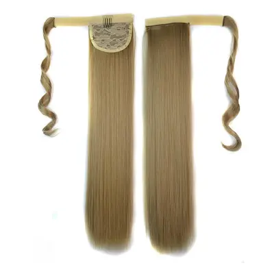 () Long Straight Ponytail Women's Synthetic Hair Chocolate Brown Hair Extensions